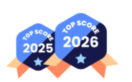 Trustoo Top Score badge 2025 en 2026 — Atlas Training behoort tot de best beoordeelde personal trainers op Trustoo